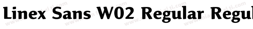 Linex Sans W02 Regular Regular字体转换